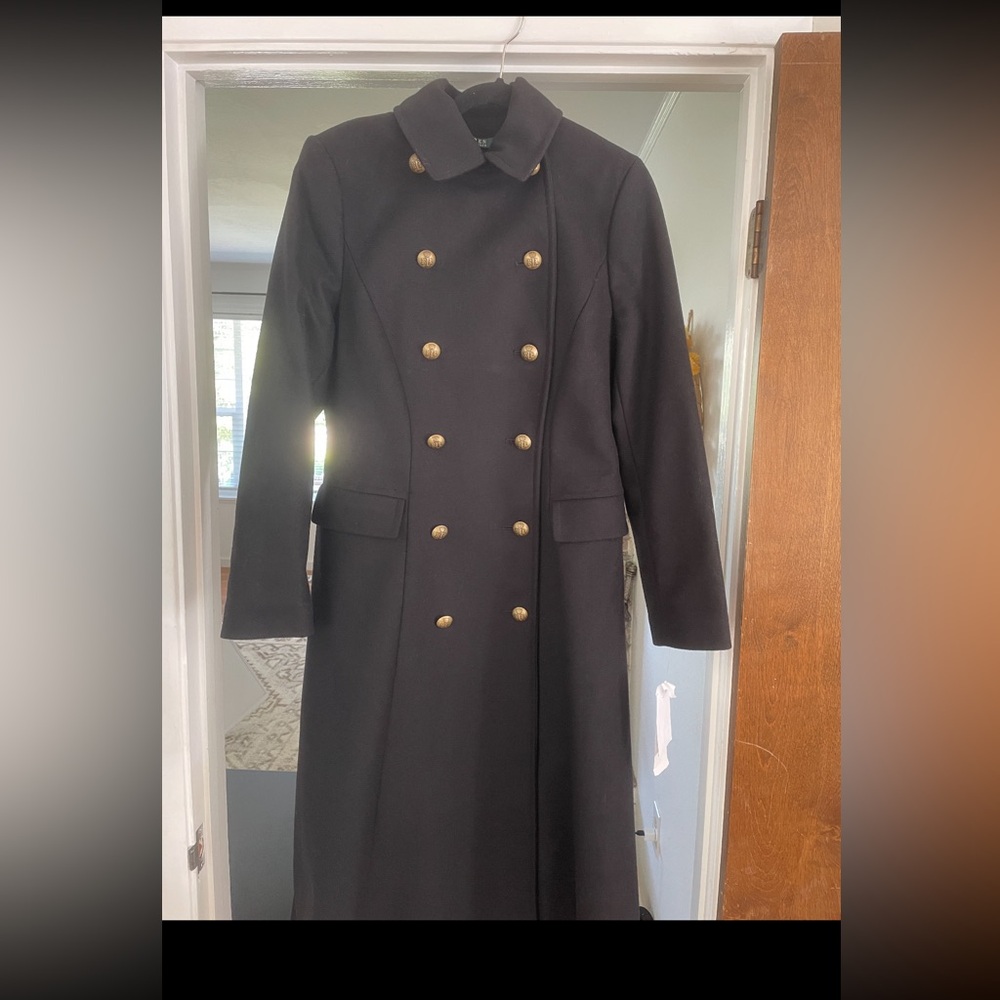 Ralph Lauren Double Breasted Military Maxi Coat